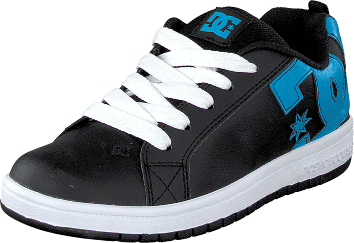 DC Shoes - Kids Court Graffik Shoe Black/Ocean/White