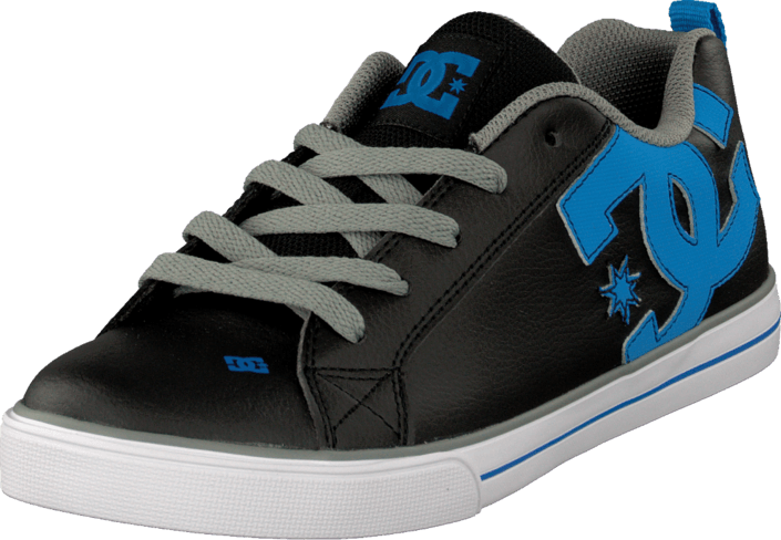 DC Shoes - Kids Court Graffik Vulc Shoe Black/Glacier Blue