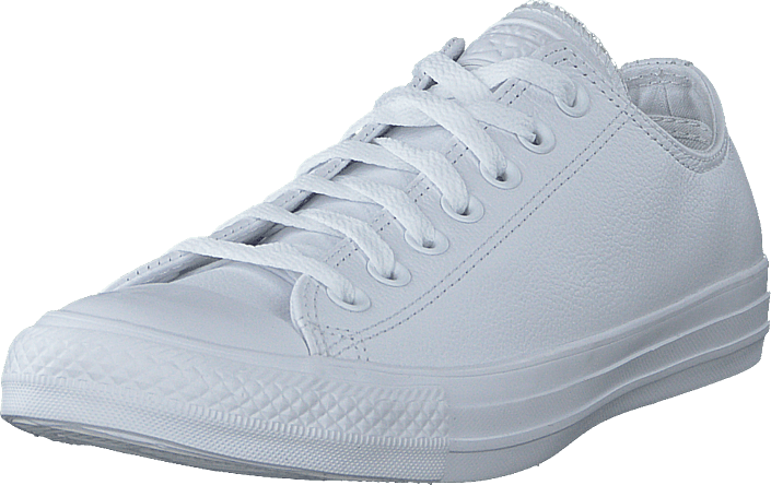 converse all star ox leather monochrome white