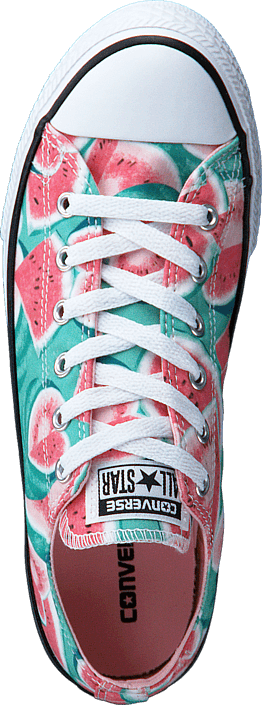 Converse - Chuck Taylor All Star Ox Vapor Pink/ Green Glow/ White