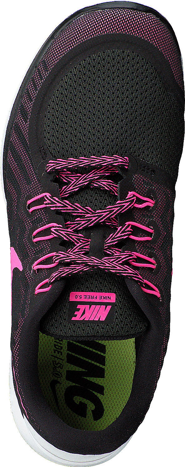 Wmns Nike Free 5.0 Black/Pink Pow-Pnk Fl-Pnk Glw