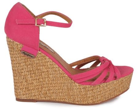 Pepe Jeans - Cotton Fabric Raffia Hi Wedge