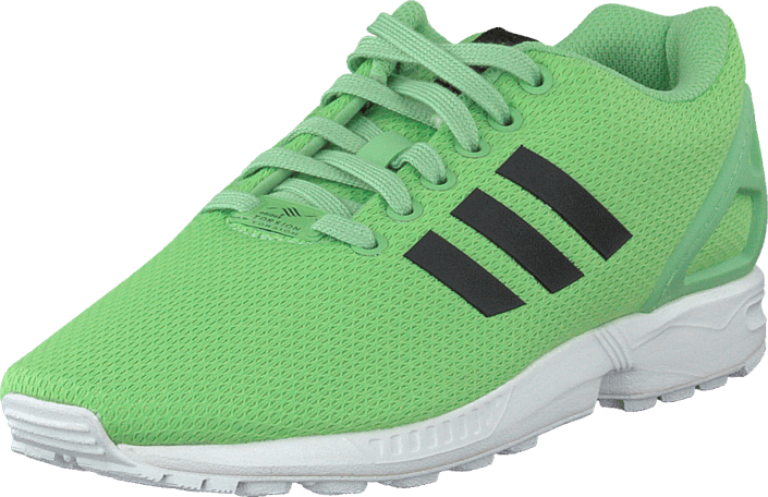 green adidas flux trainers