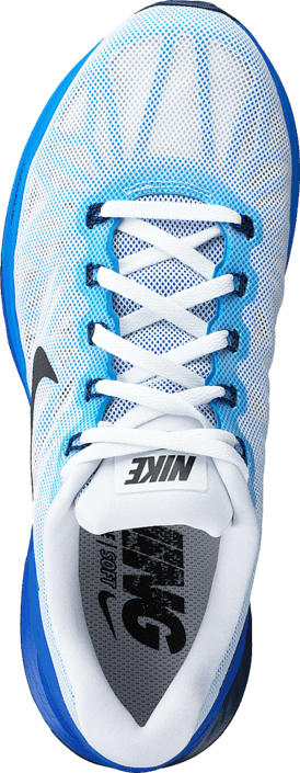 Nike Lunarglide 6 White Black Lyon Blue Pht Blue Footway