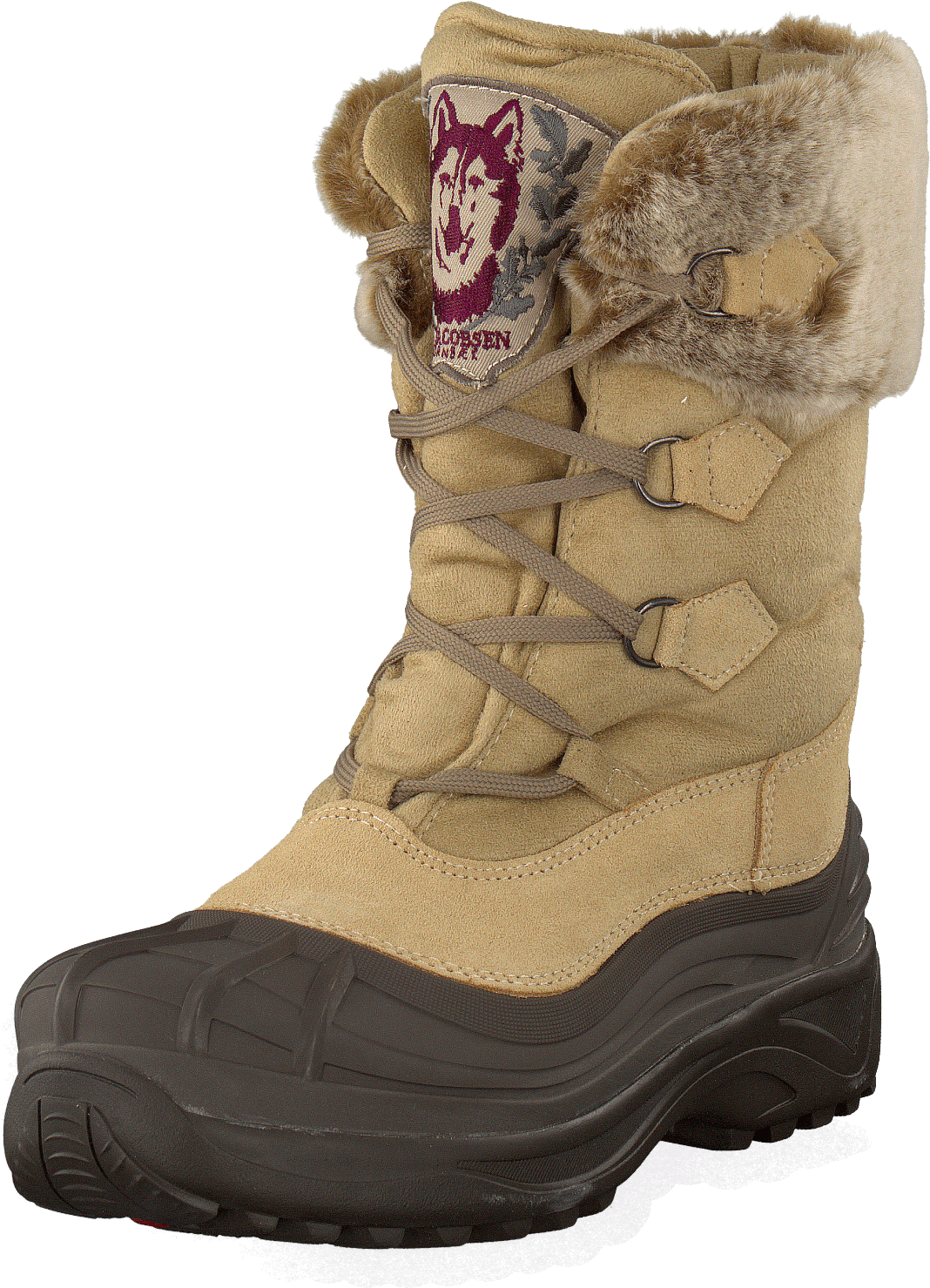 Textile Moon boot Creme