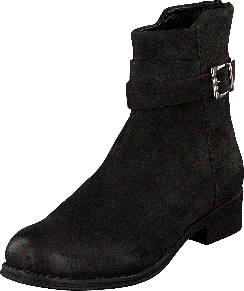 Ankle Leather Boot Black