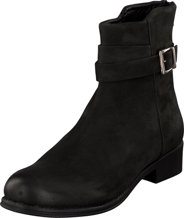 Bianco - Ankle Leather Boot Black