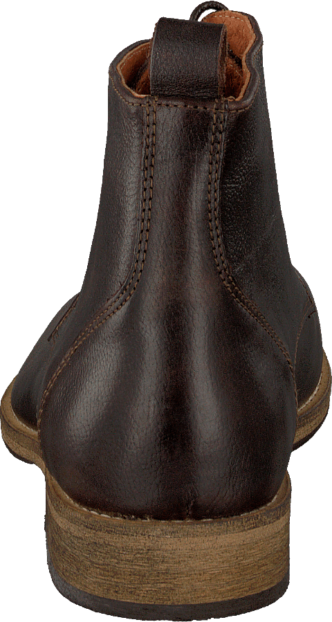 Lether Dressy Boot Dark Brown