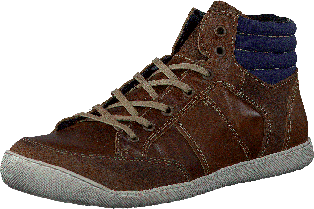 Sporty Lace Up Boot Mid Brown