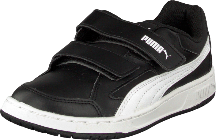 Puma - Puma Rebound V2 Lo Kids Black/White