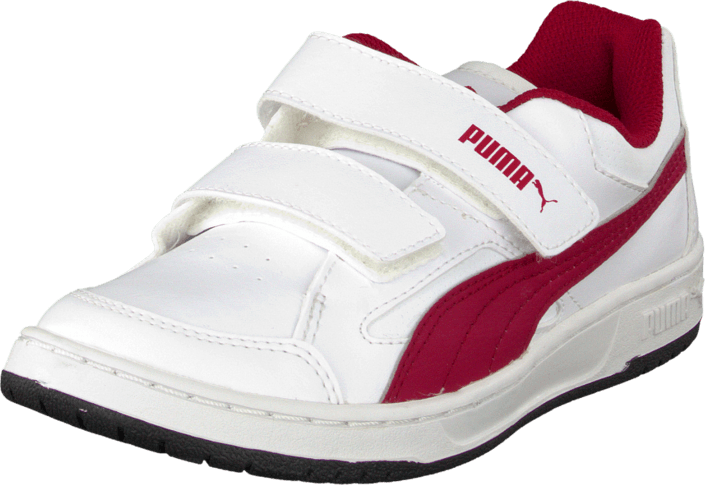 Puma - Puma Rebound V2 Lo Kids White/Cerise