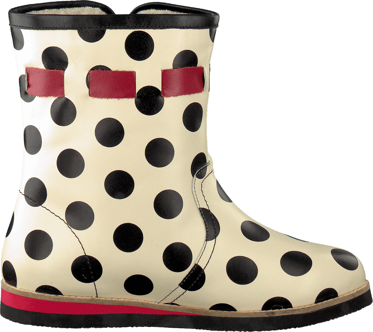 412814-18 Cecilia White/Black Dots