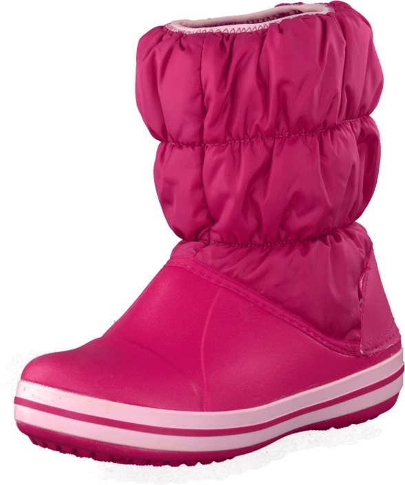 Crocs - Winter Puff Boot Kids Fuchsia-Bubblegum