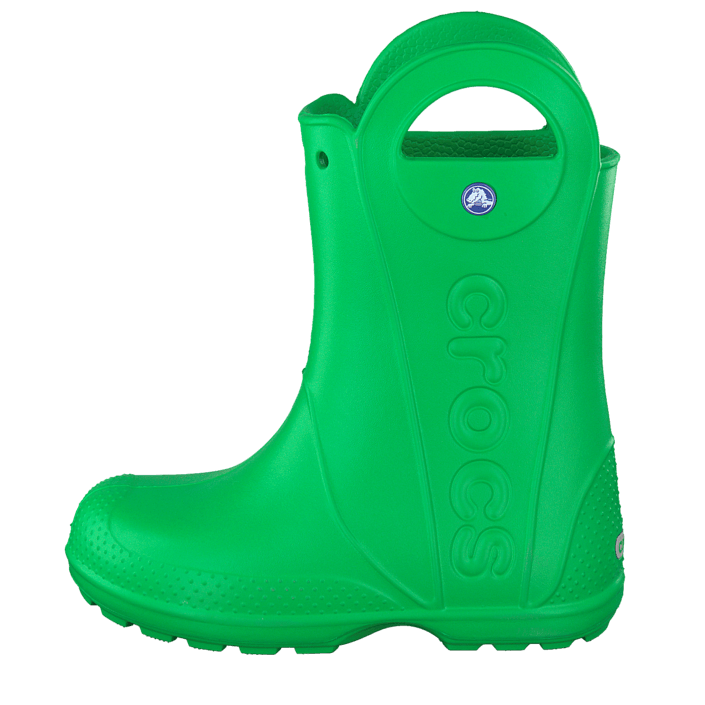 Köp Crocs Handle It Rain Boot Kids Grass Green Skor Online Crocs Crocband Rain Boot K Army Green Mörkgröna superlätta