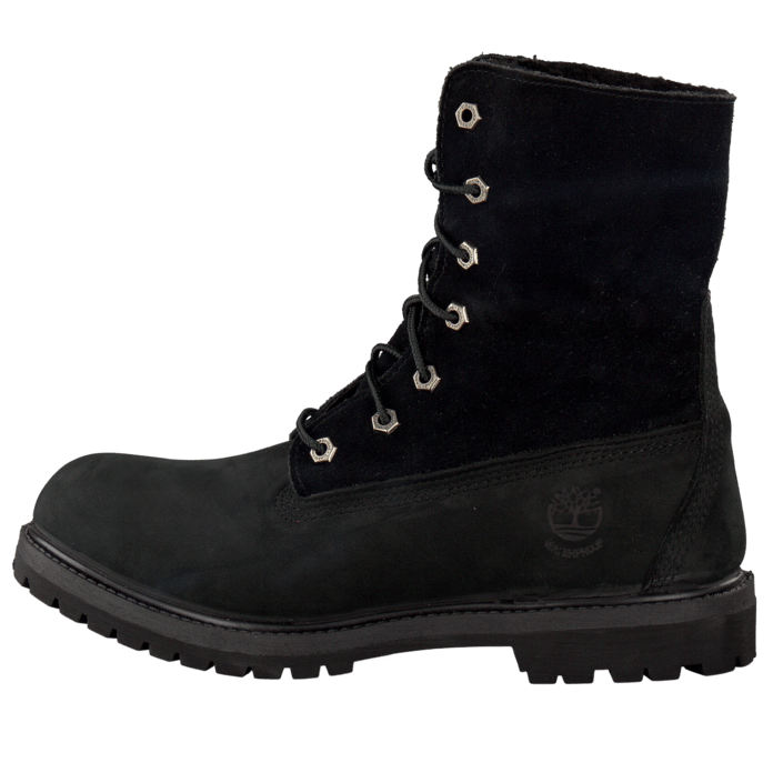 timberland black teddy fleece boots