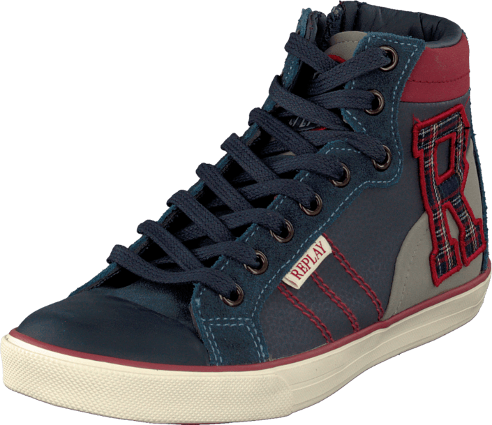 Replay - New Collage Wear Inverness Navy Red
