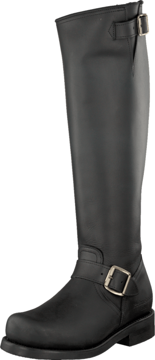 PrimeBoots - Engineer High-302 Old crazy black + nickel