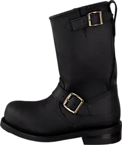 PrimeBoots - Engineer Mid-1 Old crazy black + nickel