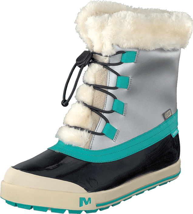 Merrell - Spruzzi Waterproof Kids Silver/Turquise