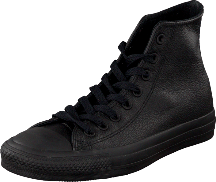 converse leather black
