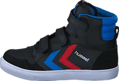 Hummel - Stadil Jr Leather High Black/Blue/Red/Gum