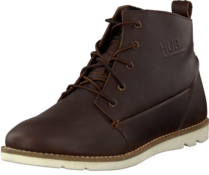 Hub Footwear - Jag Dk Brown/White