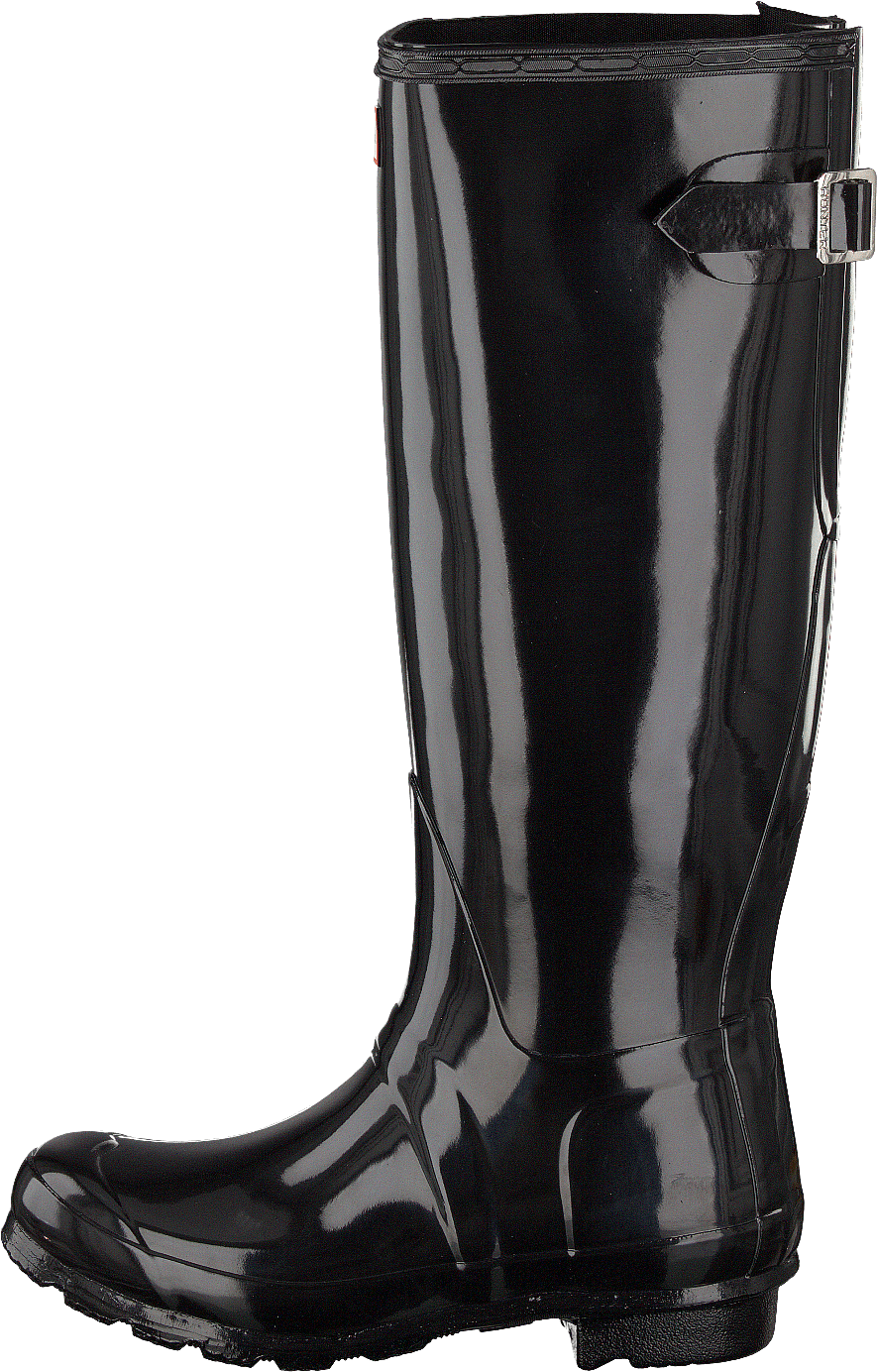 Original Back Adjust Gloss Black, Female, Schuhe, Hohe stiefel und Stiefeletten, Gummistiefel, Schwarz, EU 42