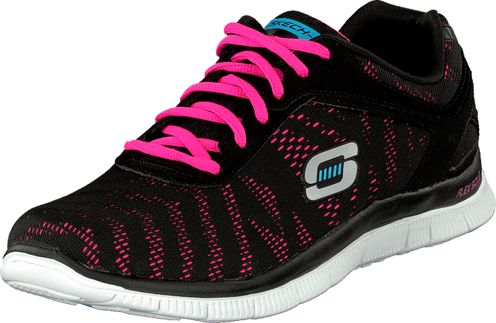 skechers black and pink shoes