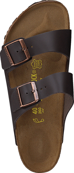 Birkenstock - Arizona Regular Leather Dark Brown