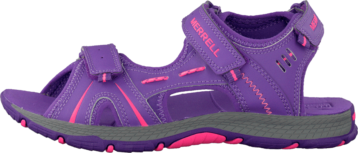 Panther Sandal Purple/Coral