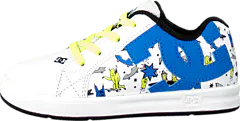 DC Shoes - Toddl. Court Gfk Elastic Ul White/Blue Print