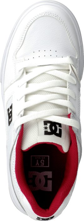DC Shoes - Kids Pure Shoe Wht/Wht/Athl Red