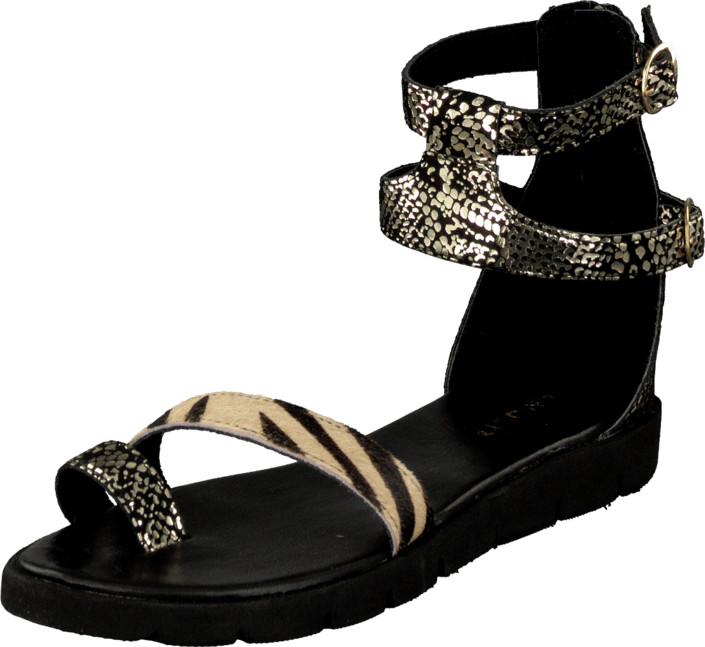 Amust - Kaya sandal Gold/black