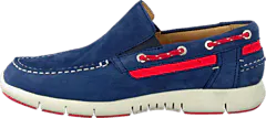 Sebago - Kinsley Slip on Navy/Red