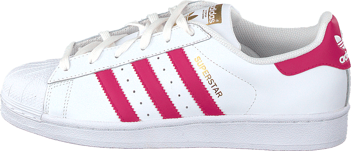 Superstar Foundation Jr White/Bold Pink