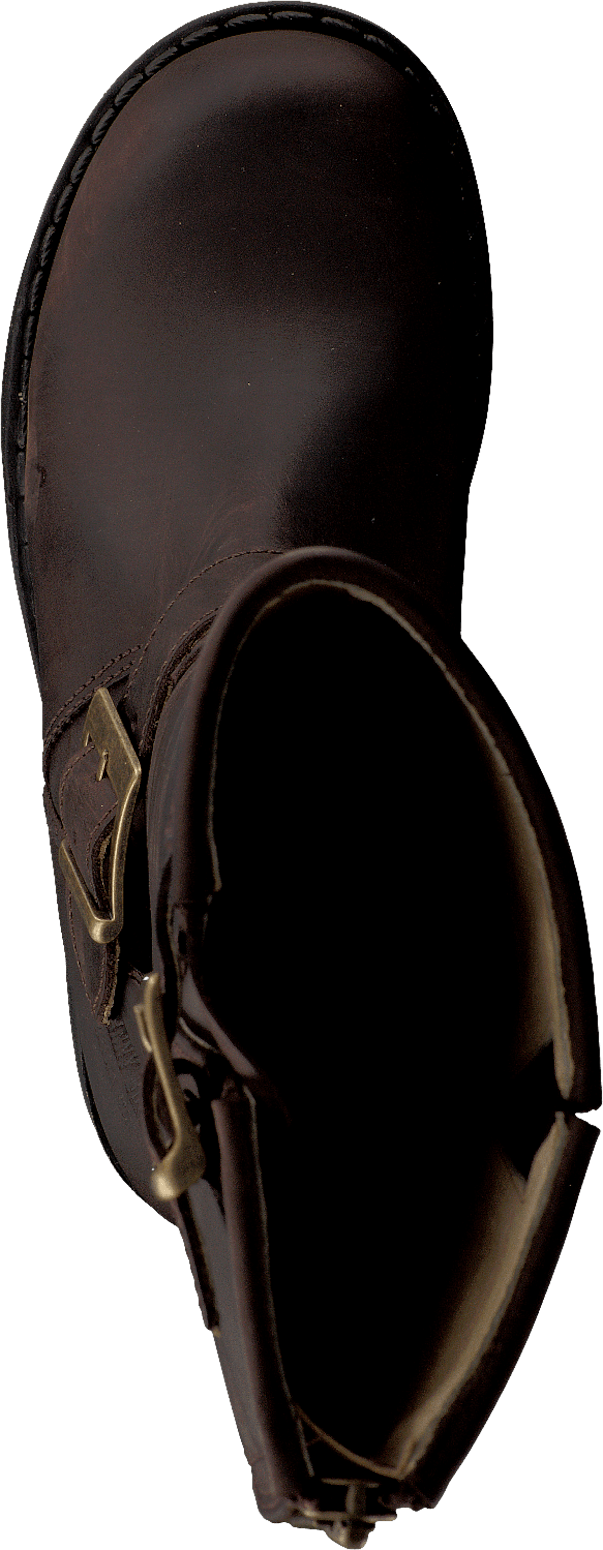 High Zip Back Brown/Gold