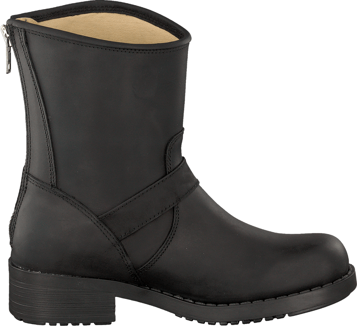 Low Boot Zip Back Black/Silver