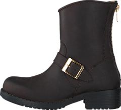 Johnny Bulls - Low Boot Zip Back Brown/Shiny Gold