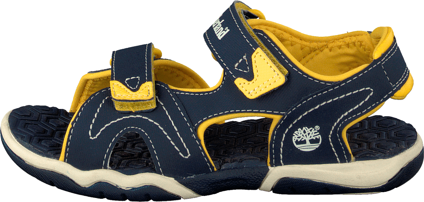 Adventure 2-strap sandal Navy/Yellow