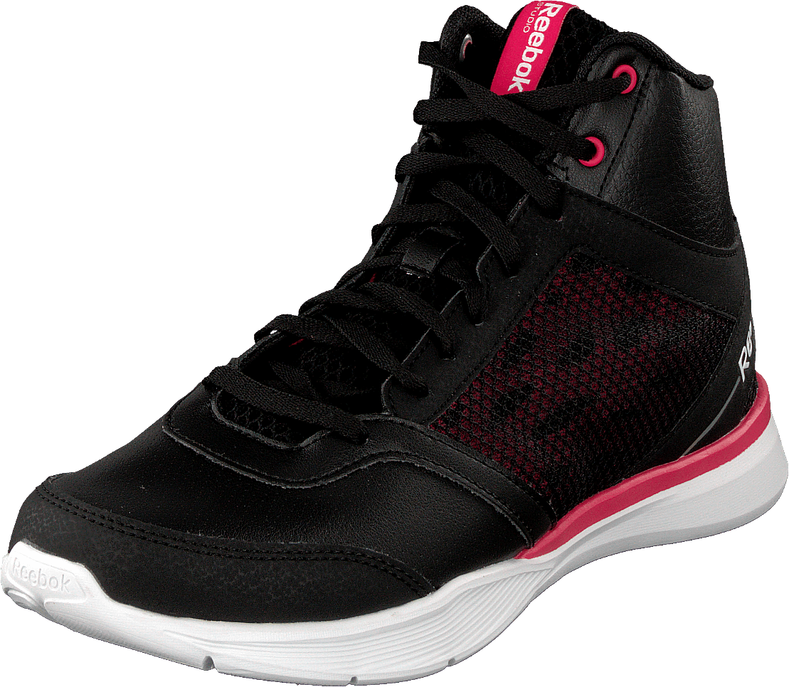 Cardio Workout Mid Rs Syn Black/Gravel/Blazing Pink