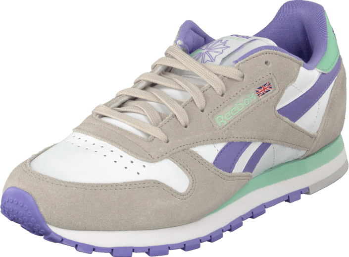 Reebok Classic - Cl Lthr Seasonal Ii Sde Steel/White/Lush Orchid