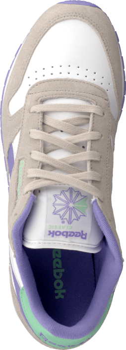 Reebok Classic - Cl Lthr Seasonal Ii Sde Steel/White/Lush Orchid