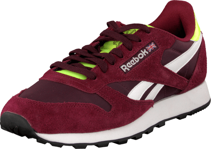 burgundy reebok classics