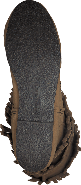 Minnetonka - 3-Layer Fringe Boot Taupe Suede