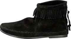 Minnetonka - Back Zipper Boot Black