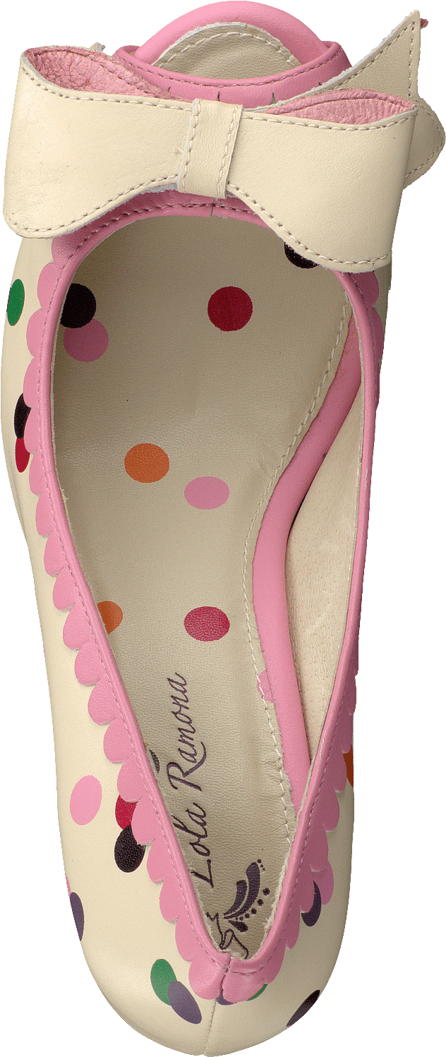 Angie P 412205-11 Creme/multi dots