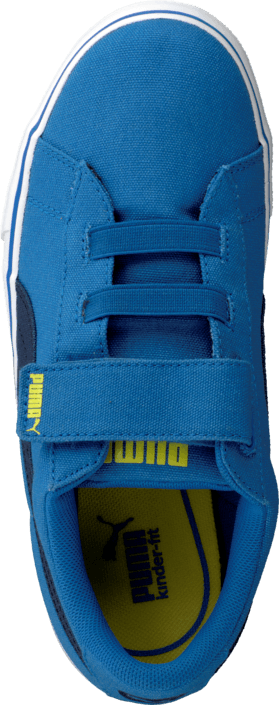 Puma - Puma S Canvas Vulc V Kids Strong Blue-Peacoat