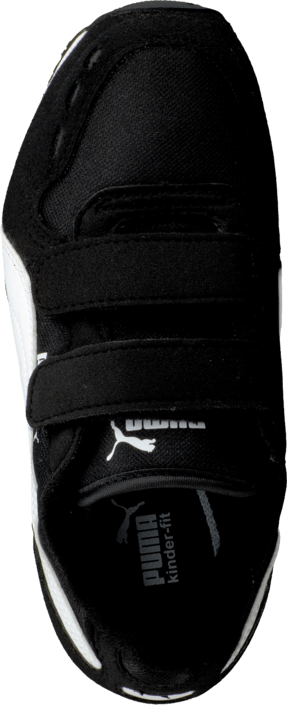 Puma - Cabana Racer Mesh V Kids Black-White