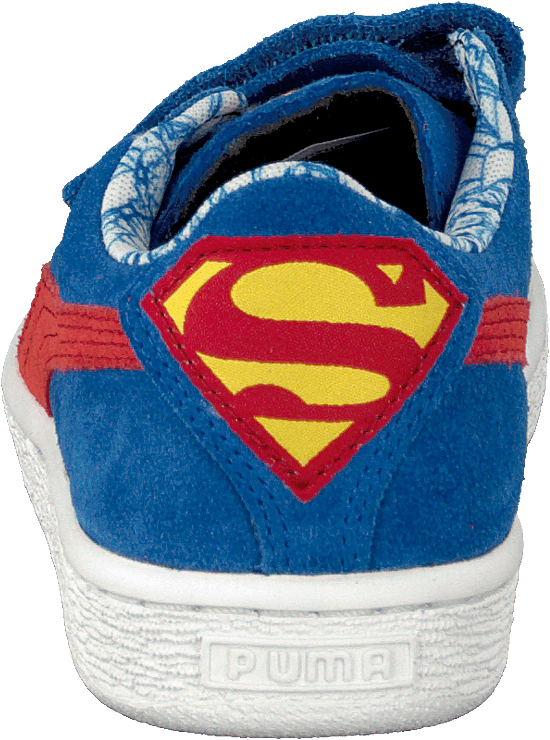 Suede Superman V Kids Blue/Red