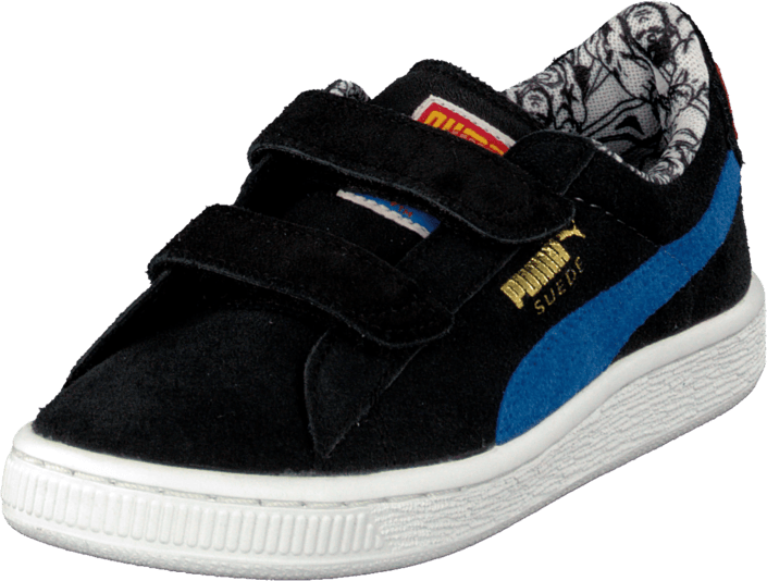 Suede Superman V Kids BlkBlue Suede Superman V Kids BlkBlue